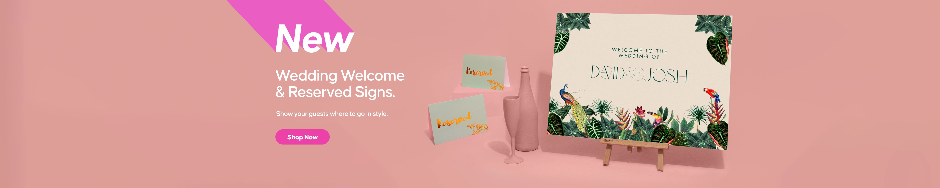 New Wedding Welcome & Reserved Signs | Desktop | March 2023