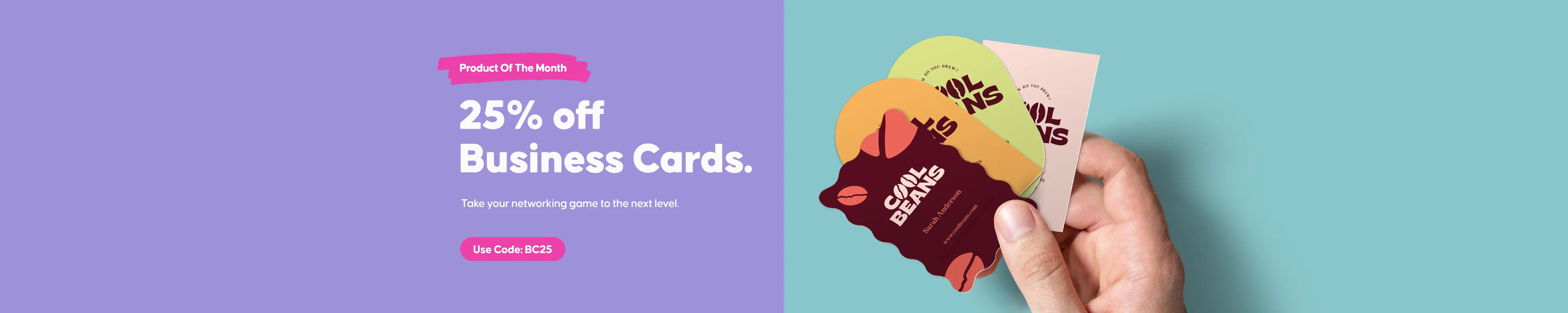 Desktop Homepage Slider | POM Business Cards | September 2023