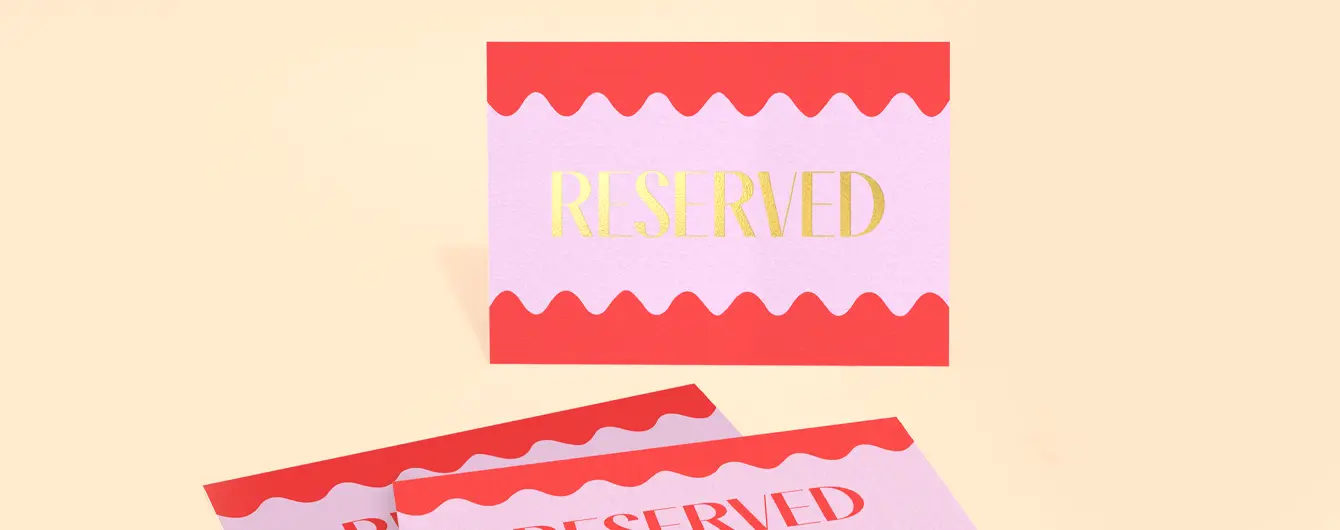 Wedding Seat Reserved Signs