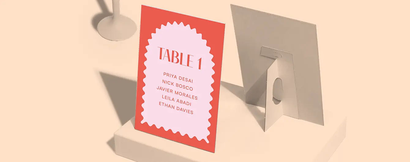 Wedding Strut Cards