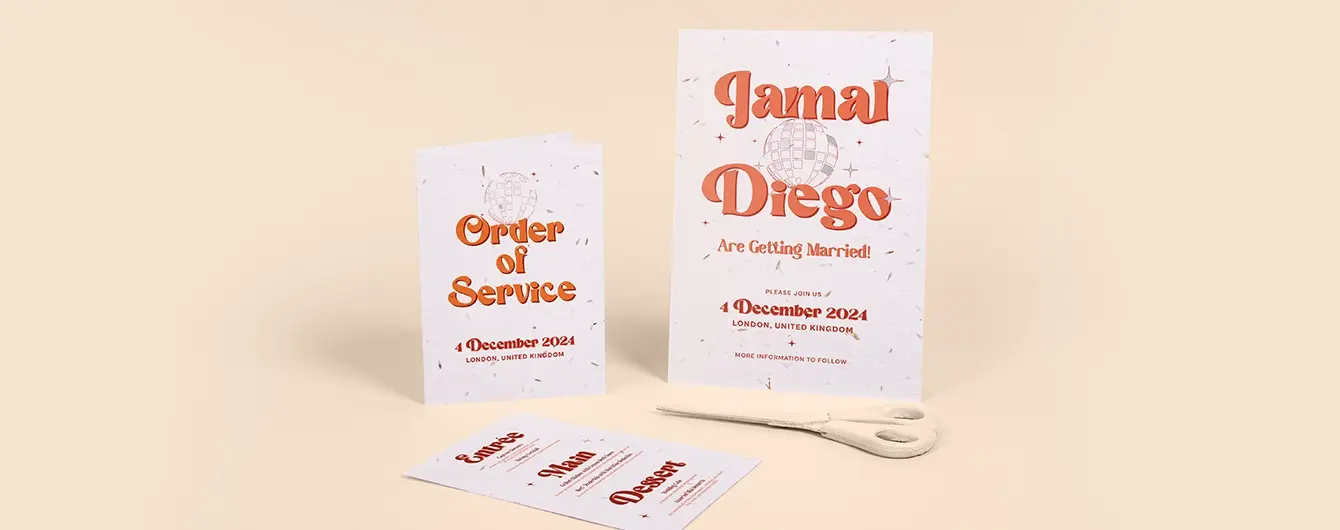 Wedding Seed Paper Printing