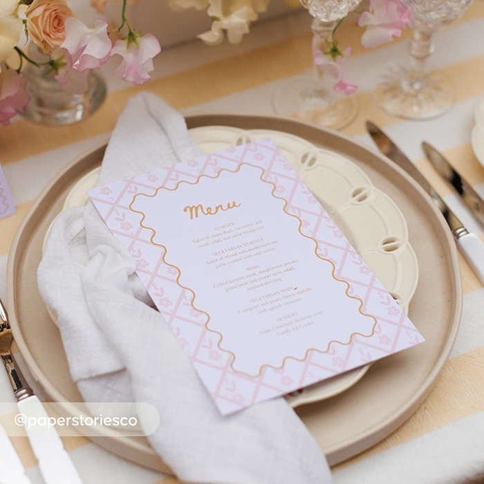 Standard Wedding Menu