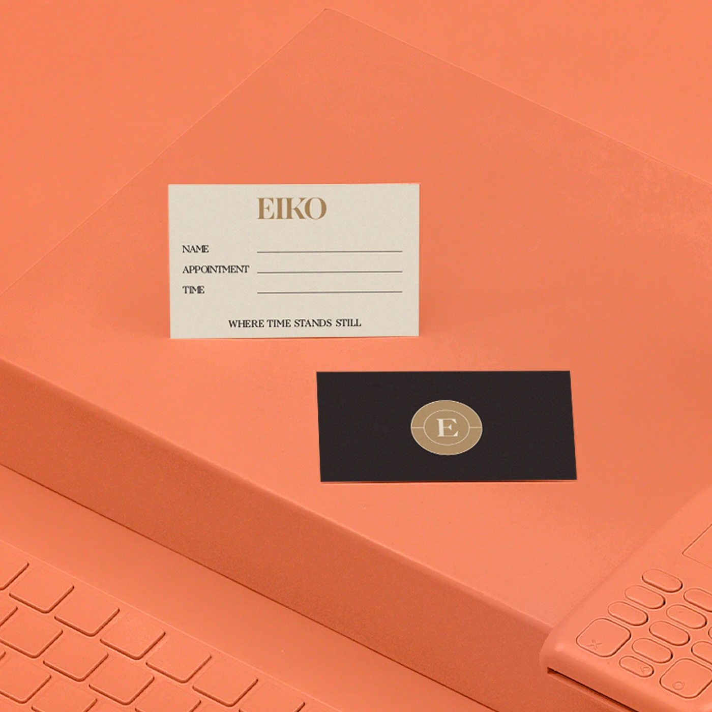 Two branded Appointment Cards