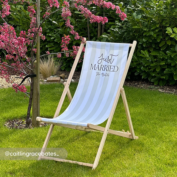 Wedding Deck Chairs for Outdoor Celebrations Printed