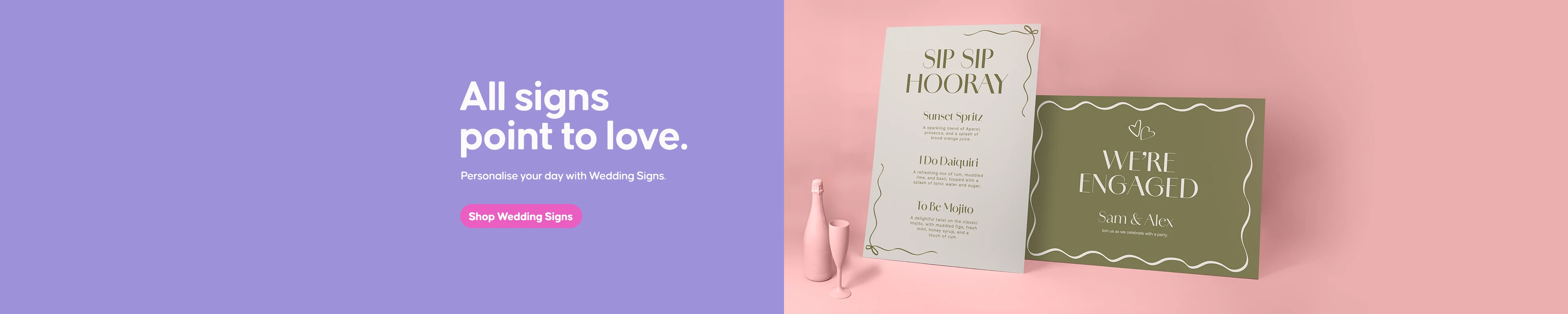 Desktop Homepage Slider | Wedding Signs | February 2025