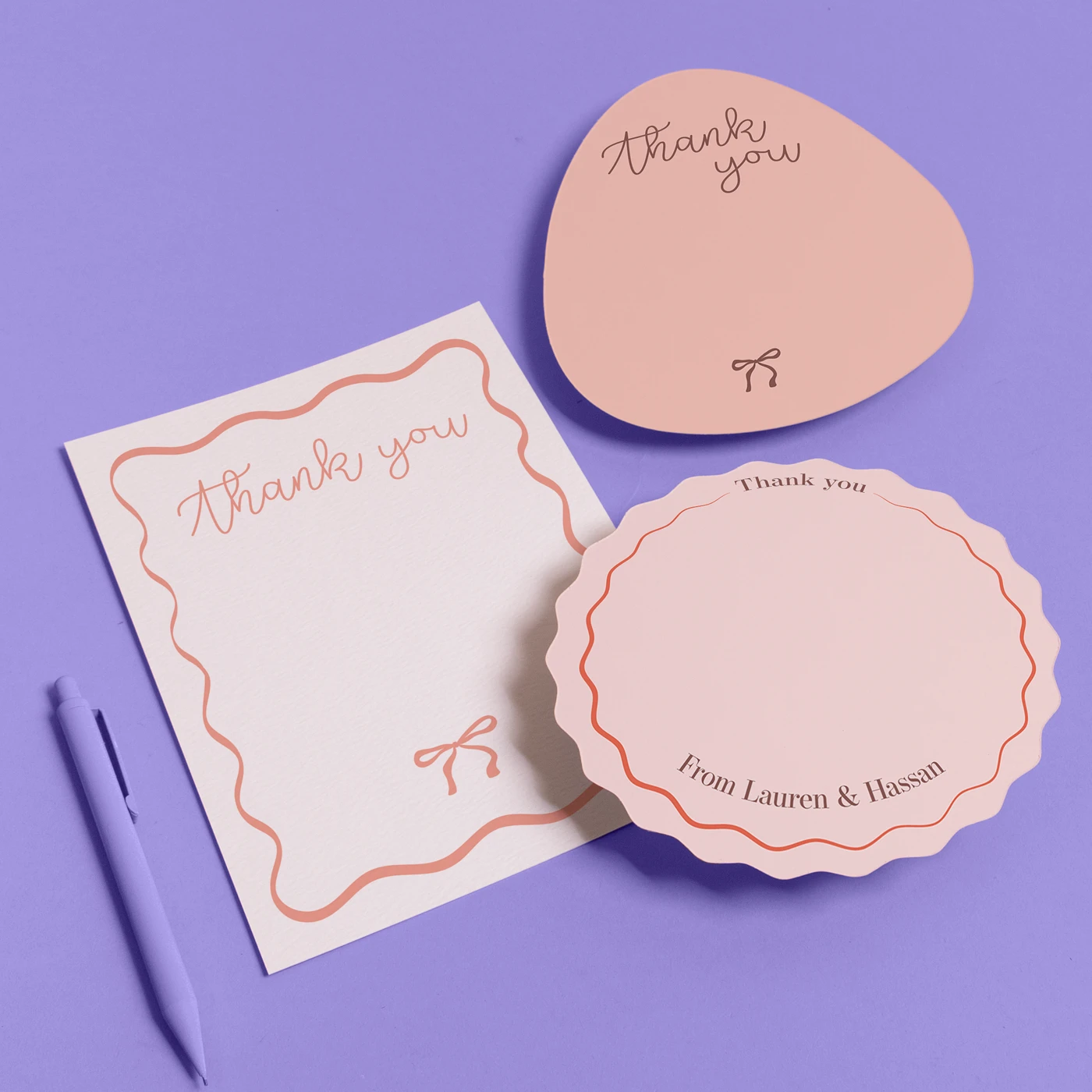 Wedding Thank You Cards Header