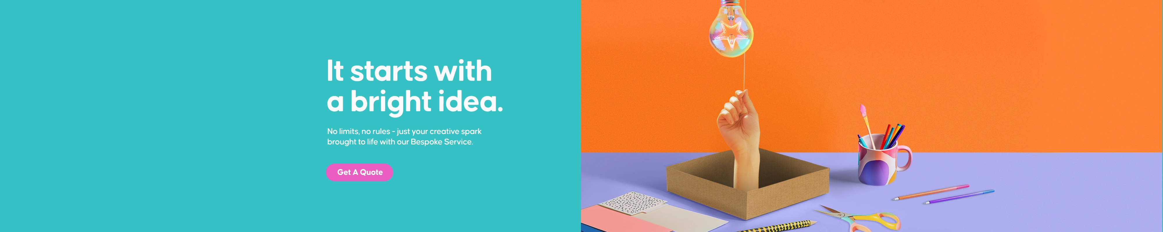 Bring ideas to life with our Bespoke Service