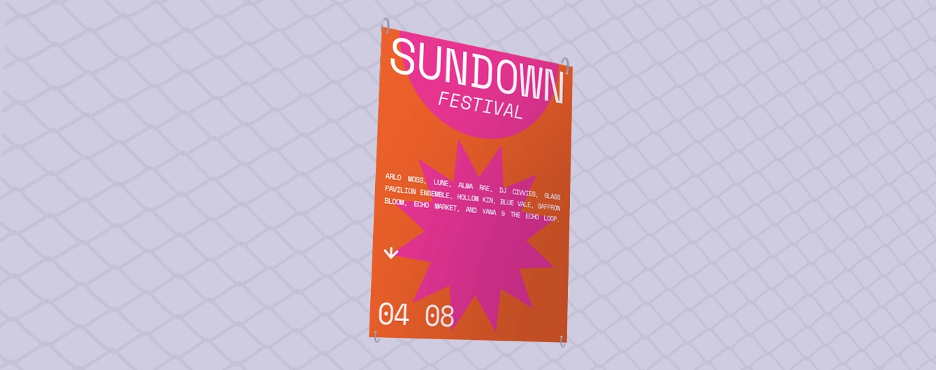 Printed Festival Poster