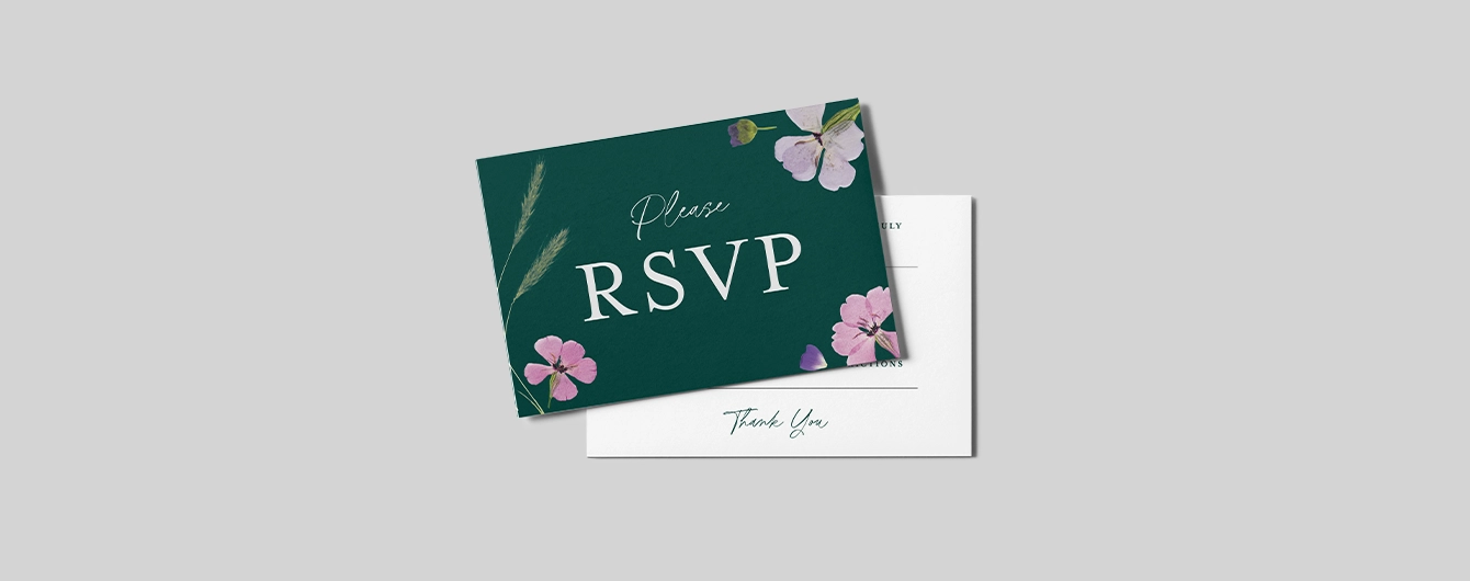 Floral Wedding RSVP Cards