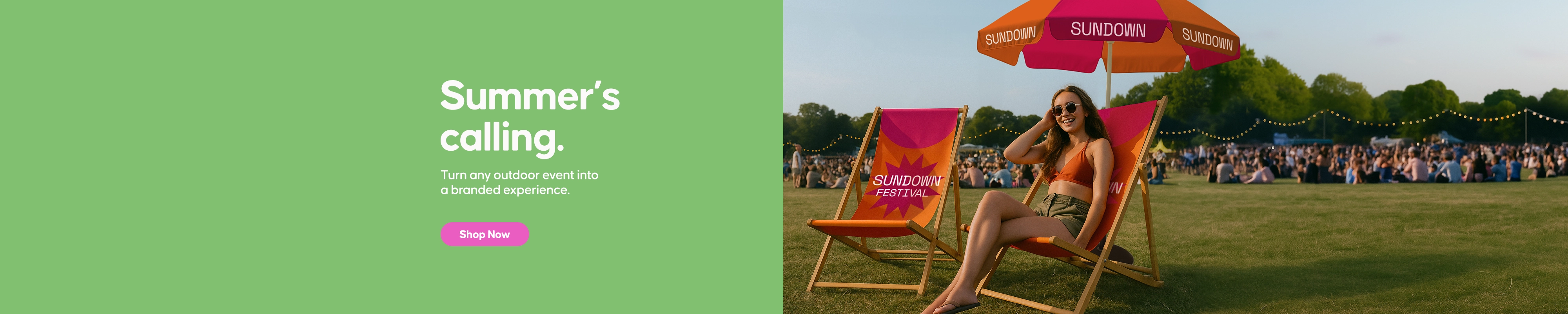 Create a branded outdoor experience with print