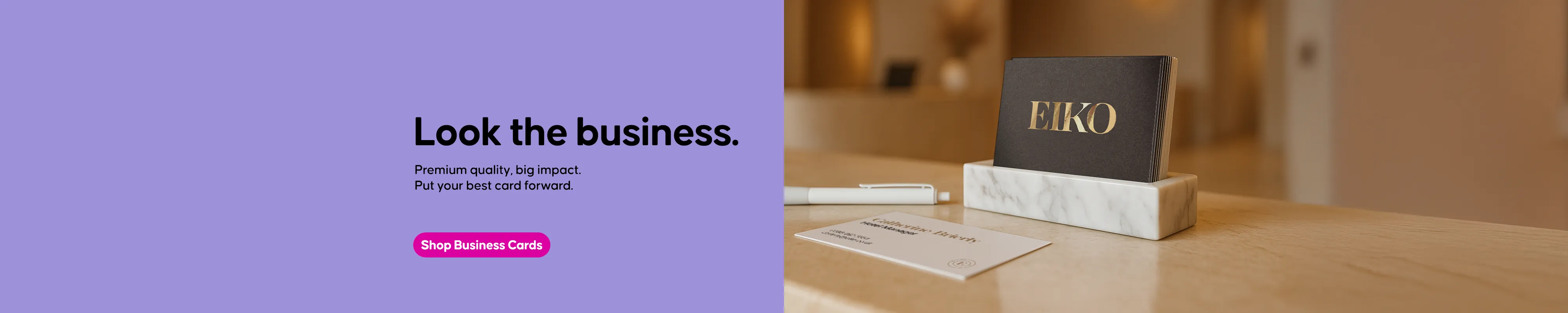 Premium quality, big impact with our Business Cards range.