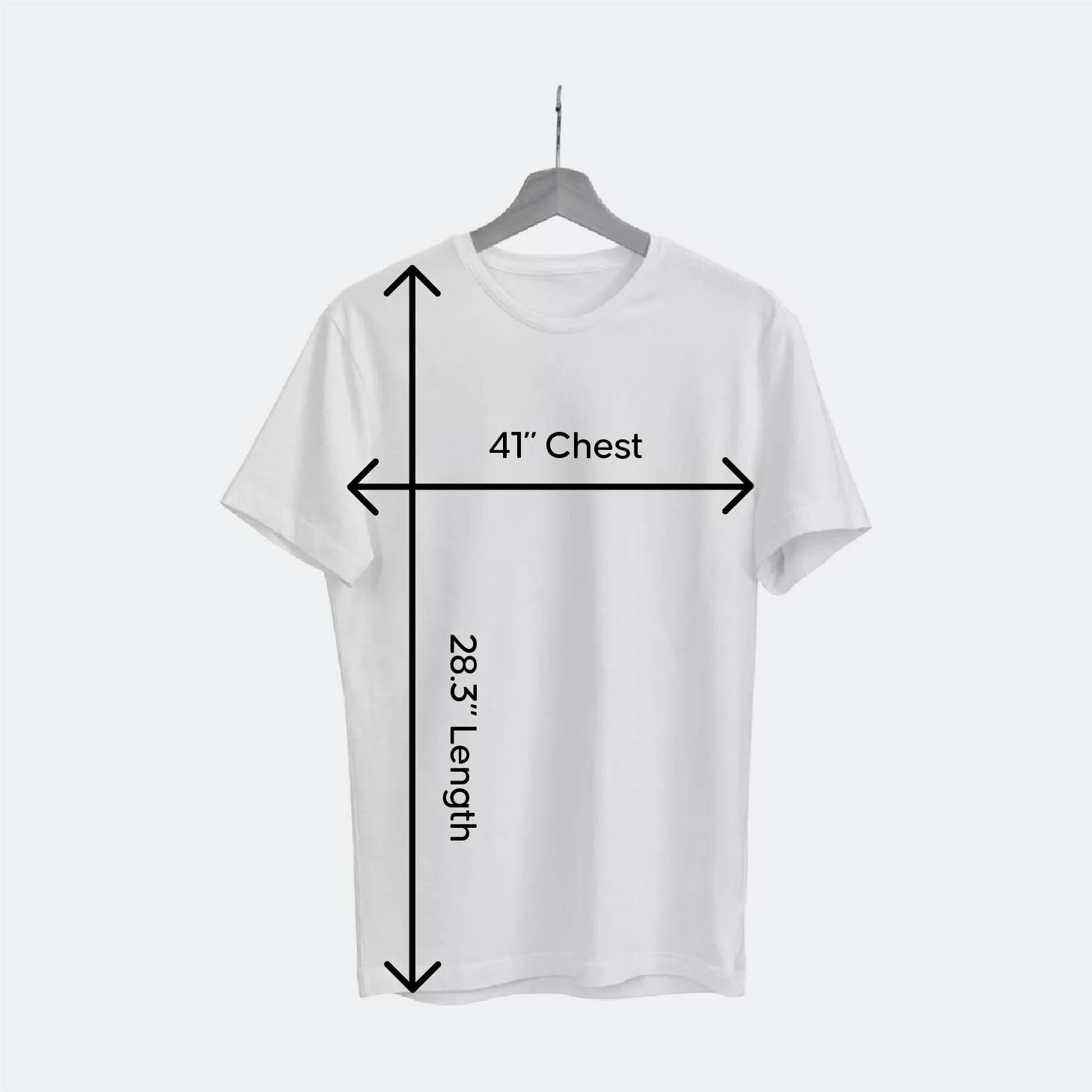 White Large T-Shirt Size