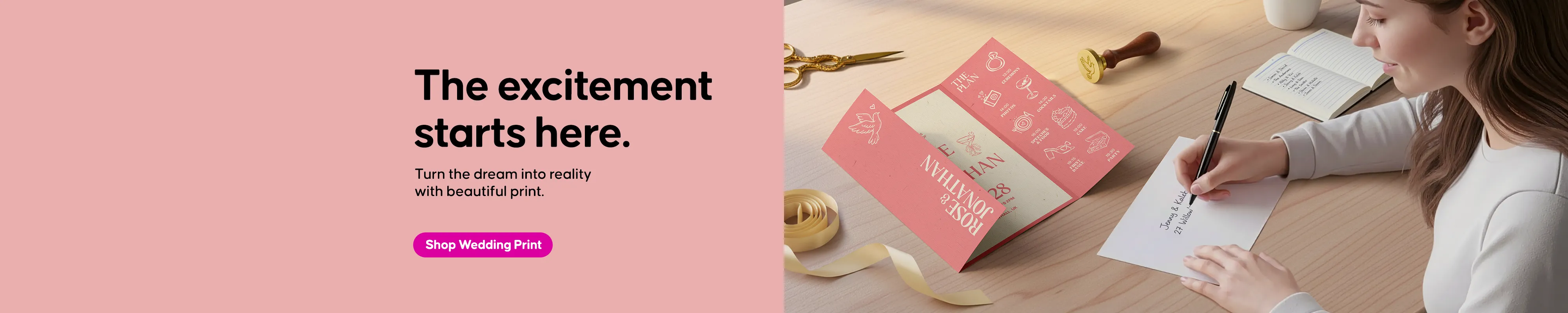 The excitement starts here with beautifully printed Wedding Invitations