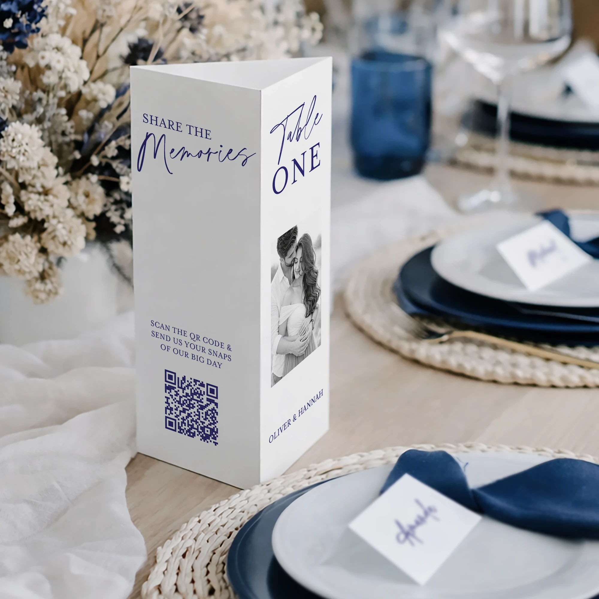 Wedding Table Talkers | Free-Standing Table Numbers & Menus