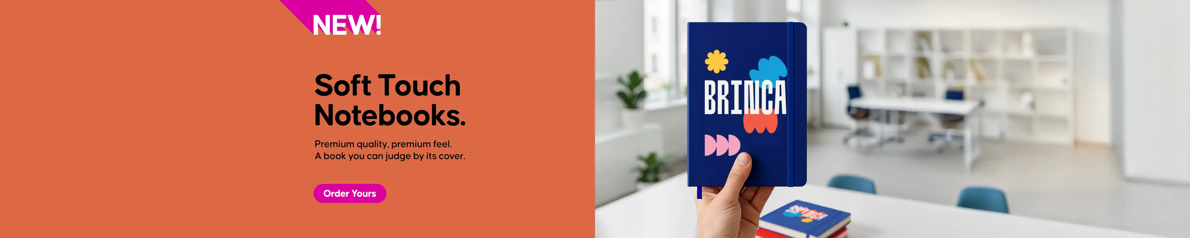 Premium quality, premium feel. A book you can judge by its cover.