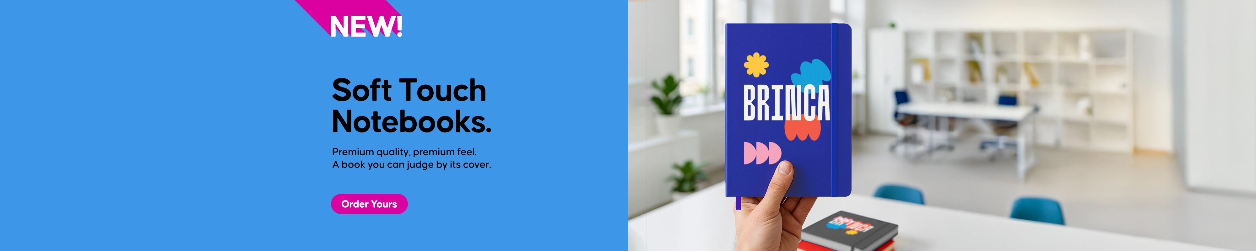 Premium quality, premium feel. A book you can judge by its cover.