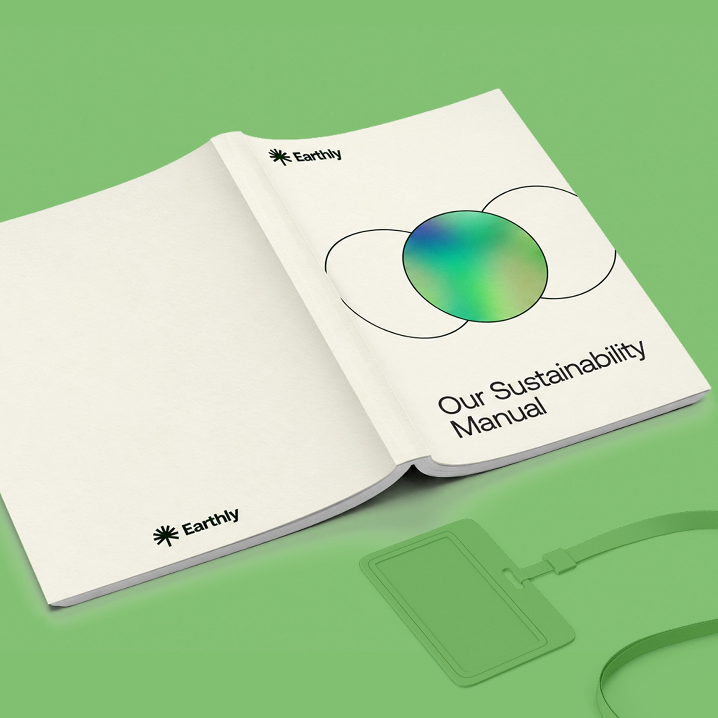Perfect bound "Our Sustainability Manual"