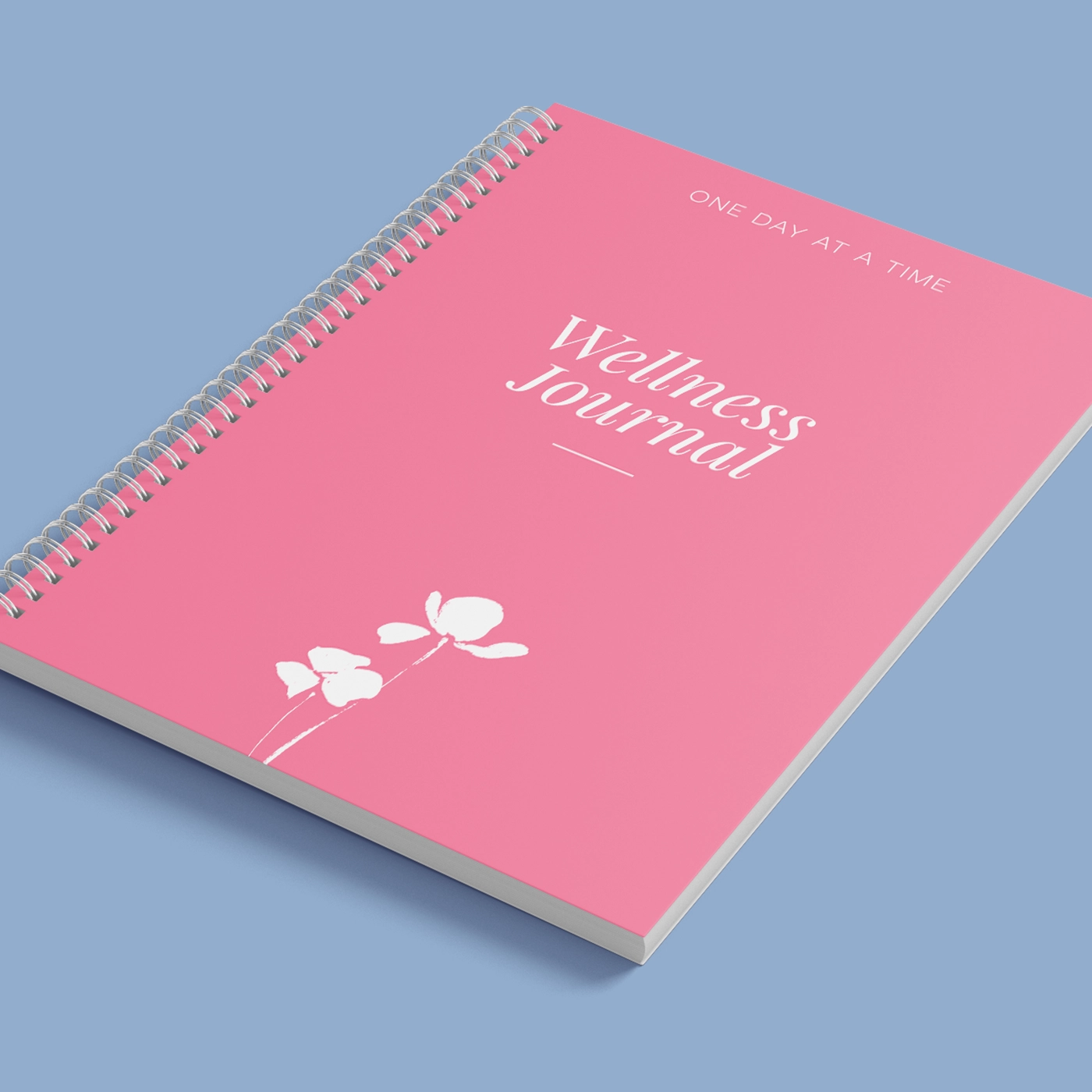 Spiral bound pink wellness Journal