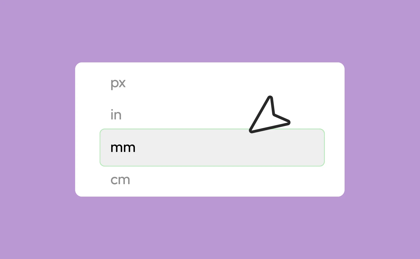 Canva correct mm units