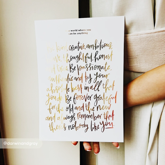 Gold Foil Art Print