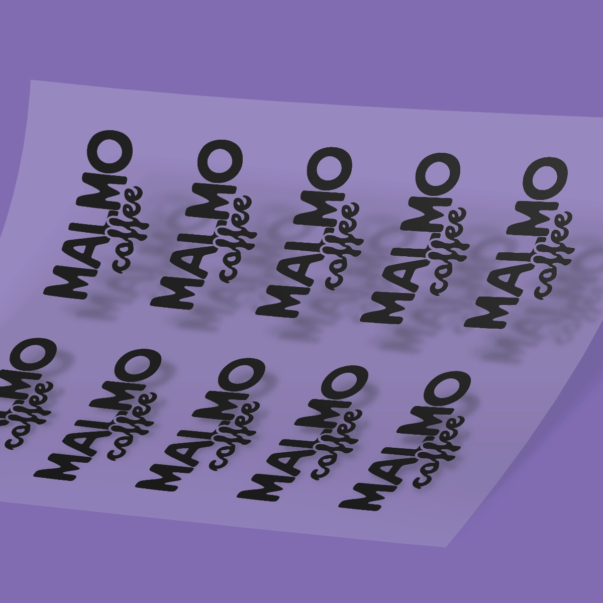 "MALMO Coffee" Clear Sticker Sheet