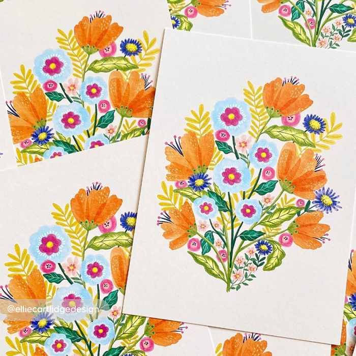 Floral design Giclée Print