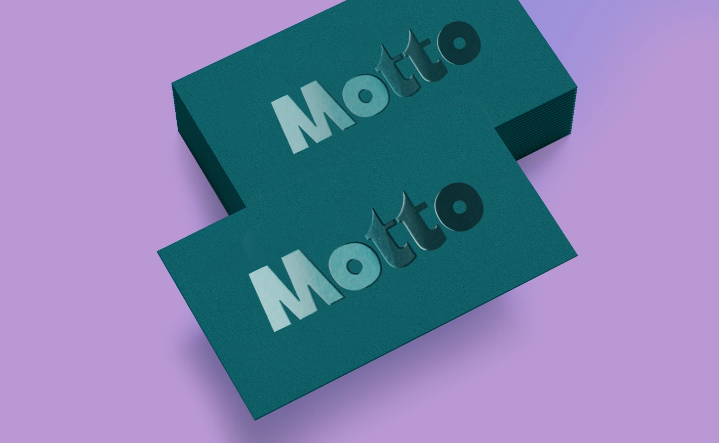 Spot UV logo Business Card