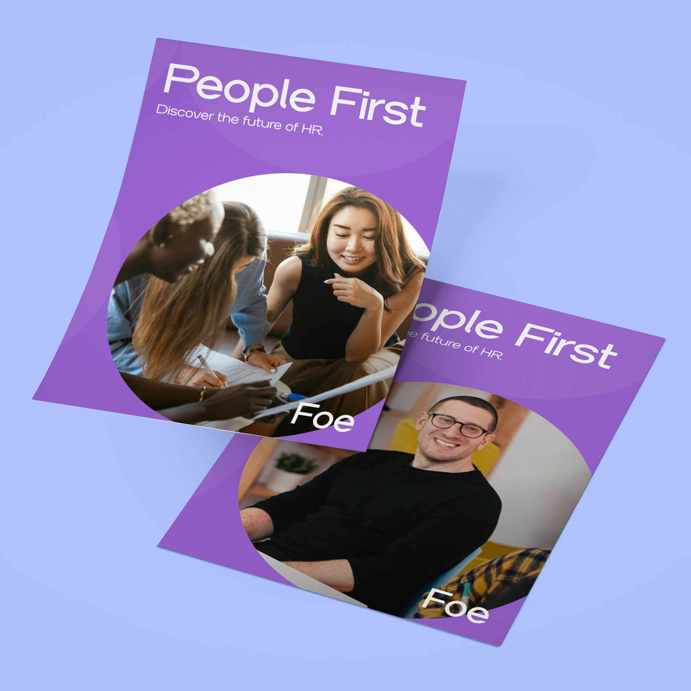 "People First" HR Leaflet and Flyer.