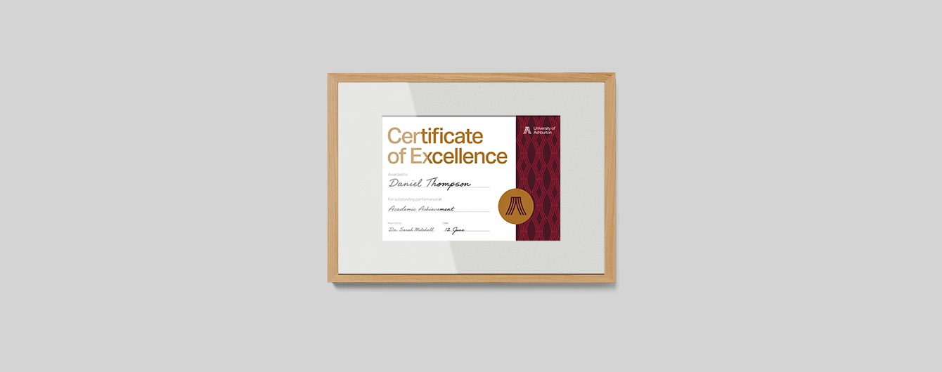 Framed Certificates