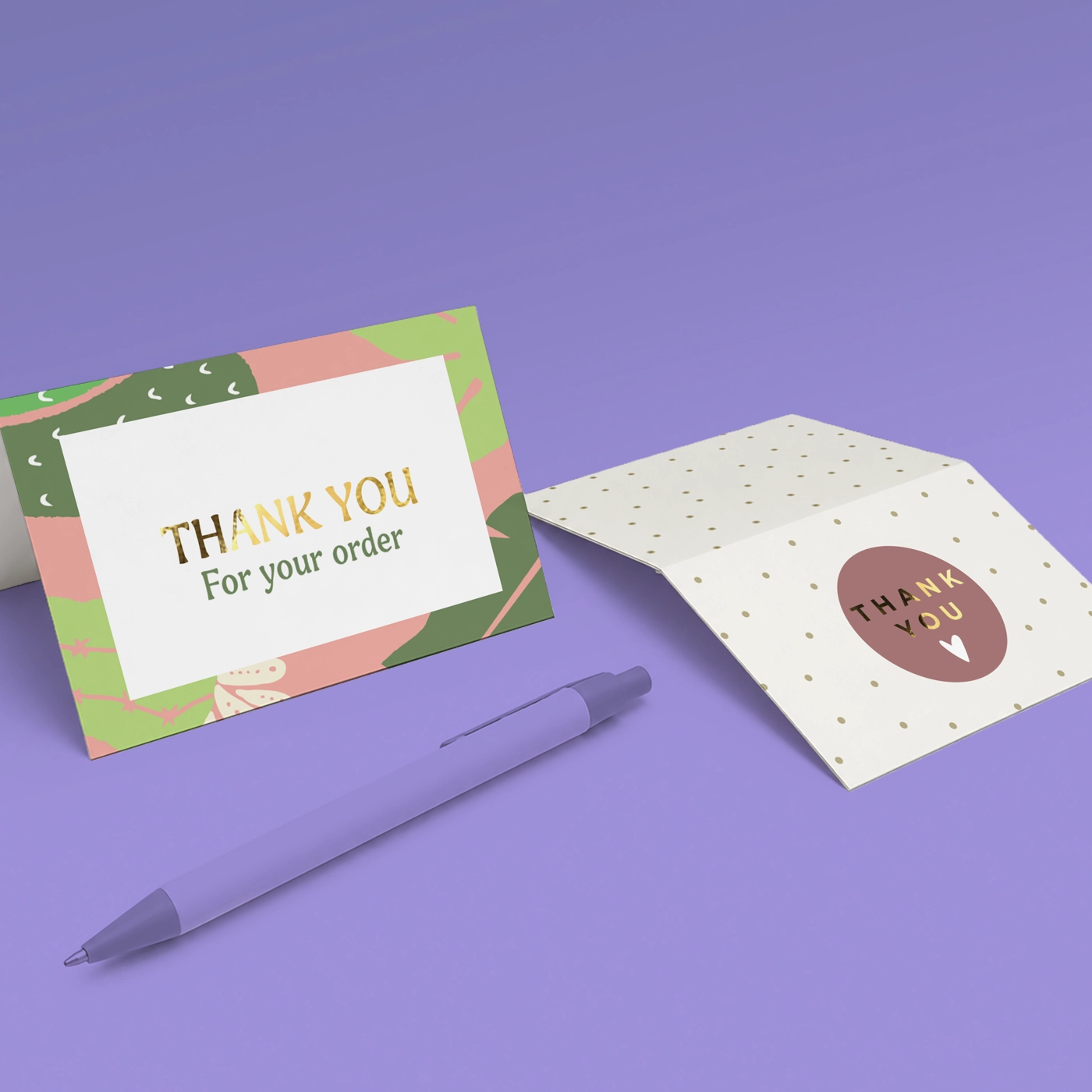 "Thank You" Mini Greeting Cards.