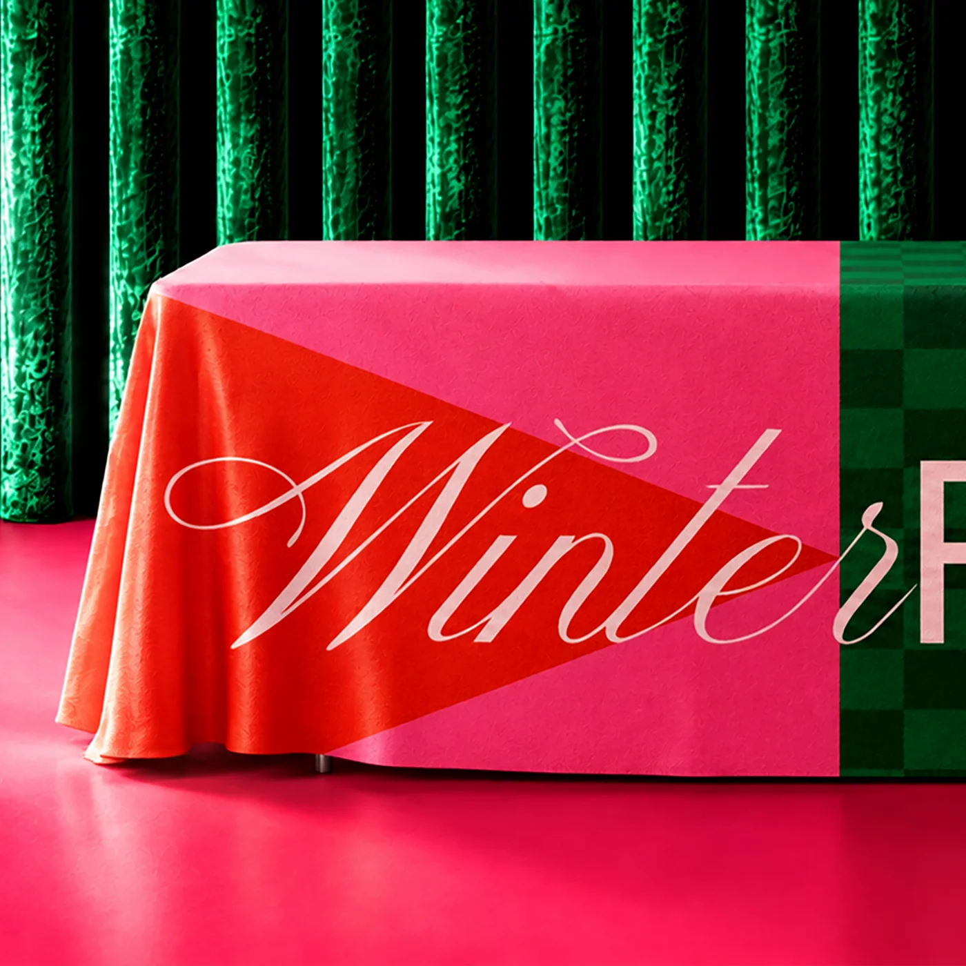 Festive design Rectangular Tablecloth.